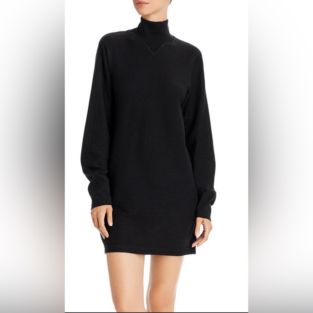 NWT Rag & Bone Utility Turtleneck Dress in Black, size XXS